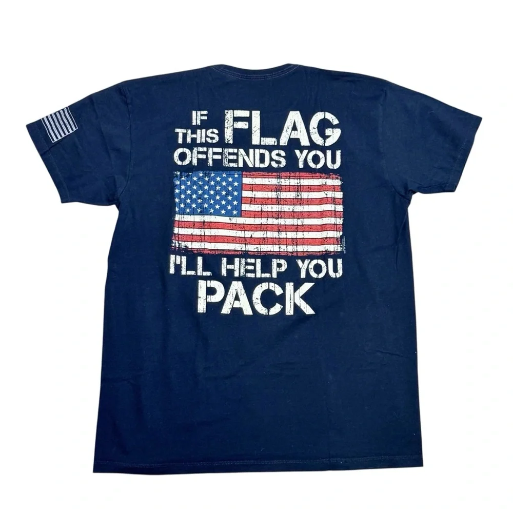 Buck Wear Freedom‎ Cotton Tee size L